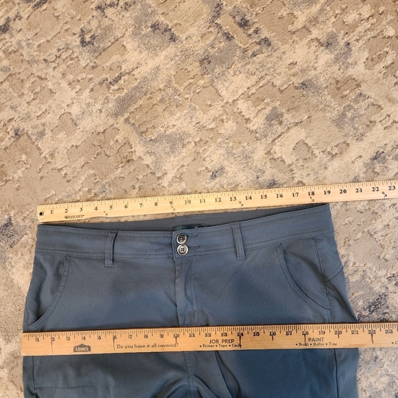 Prana Halle Roll Up Convertible blue straight active pants outdoor hiking sz 16 - Picture 8 of 16